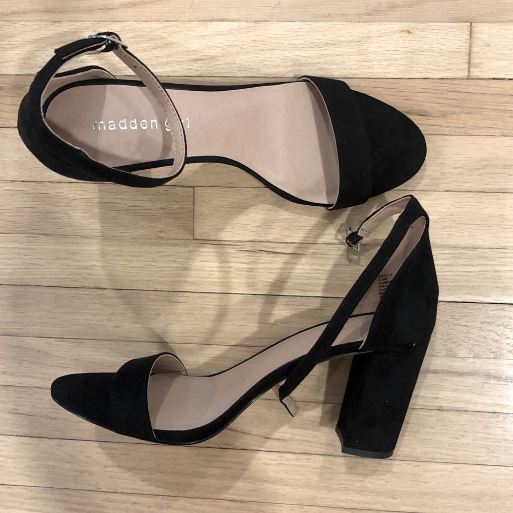 SOLD Black Madden Girl Block Heels